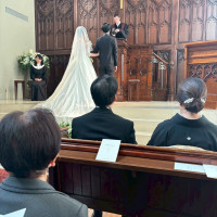 ドレスの後ろ姿が映える