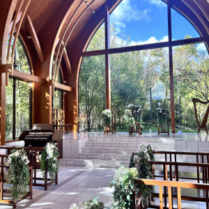 木のチャペルがとっても綺麗でした!|782228さんのララシャンス 博多の森の写真(2595128)