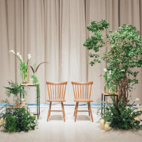 メインバック装花