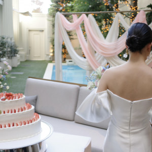 ガーデンのフォトブース|782260さんのアクアテラス迎賓館(新横浜)/テイクアンドギヴ・ニーズウェディングの写真(2595211)