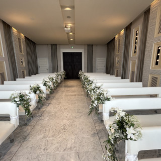 バージンロードも長くて素敵でした。