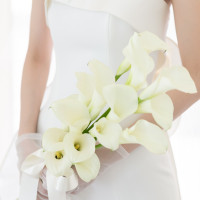 縦長にしたかったのでカラーというお花を使用しました