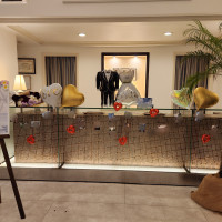 ロビー。飾り付け後