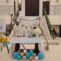 ロビー。飾り付け後