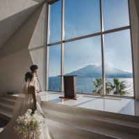 天井が広く明るくて、素敵なチャペルです。