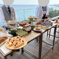 テラスで行ったデザートブッフェです。