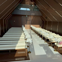 挙式の雰囲気です。100人以上座れました。