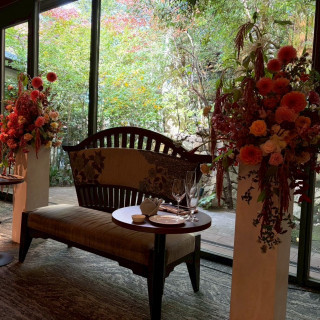 お気に入りの会場装花です。