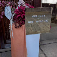 式場の入口に当日飾られていたお花です。