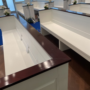 挙式会場の参列者用の椅子|782342さんのアヴァンセ リアン 東京 (AVANCER LIEN TOKYO)の写真(2595471)