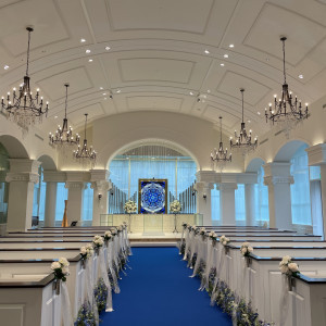 扉を開けるとら綺麗な挙式会場|782342さんのアヴァンセ リアン 東京 (AVANCER LIEN TOKYO)の写真(2595475)