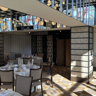 披露宴会場の様子。