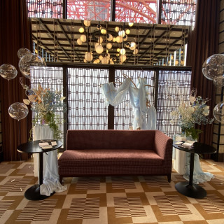 実際の設営会場を見せていただきました