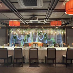 照明の色などがとてもお洒落な雰囲気の披露宴会場でした。|782460さんのFORTUNE IN THE TERRACE（フォーチュン イン ザ テラス）の写真(2596000)
