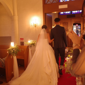 とても雰囲気のある挙式会場でした。|782461さんのベルクラシック大阪の写真(2595977)