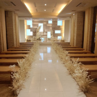 リニューアルしたばかりの挙式会場