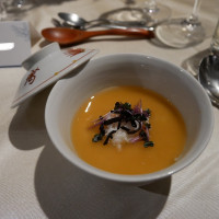 トリュフとズワイガニのあんかけスープ。美味しすぎました。