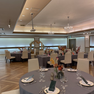 清潔感のある披露宴会場でした。