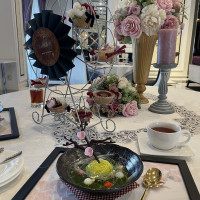 アフタヌーンティーが可愛すぎました。