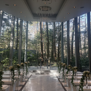 全面ガラス張りでとても綺麗だった。