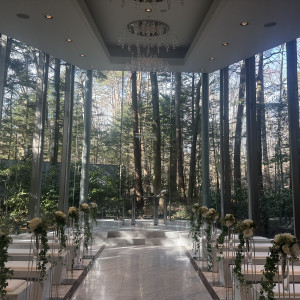 全面ガラス張りでとても綺麗だった。|782708さんのアネーリ軽井沢の写真(2597183)