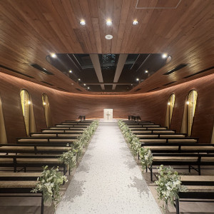 チャペル(夜)|782729さんの麻布迎賓館/テイクアンドギヴ・ニーズウェディングの写真(2597135)