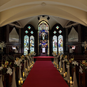 チャペルの扉が開いた時の光景|782758さんのセント・ラファエロチャペル御堂筋の写真(2597175)