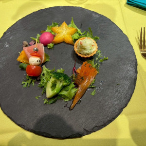 クリスマス感満載でかわいい前菜|782759さんのTRUNK BY SHOTO　GALLERY/テイクアンドギヴ・ニーズウェディングの写真(2598221)