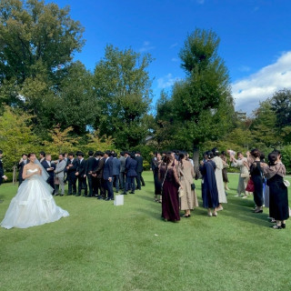 ガーデンでブーケトスをしました！