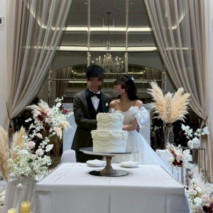 ケーキ入刀|782808さんのアーフェリーク迎賓館（岐阜）/テイクアンドギヴ・ニーズウェディングの写真(2597384)