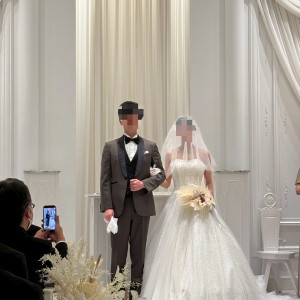 チャペル 白基調|782808さんのアーフェリーク迎賓館（岐阜）/テイクアンドギヴ・ニーズウェディングの写真(2597382)