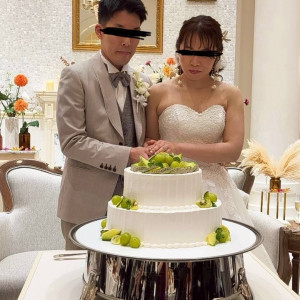 ケーキ入刀。|782809さんのアーククラブ迎賓館(郡山)/テイクアンドギヴ・ニーズウェディングの写真(2597364)