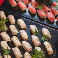 寿司ビュッフェ(料理長と相談して追加してもらった炙り)