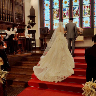 挙式会場のステンドグラス