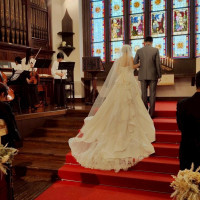 挙式会場のステンドグラス