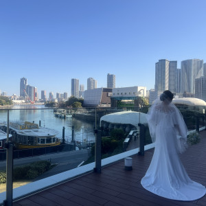 式前のフォトシューティング中|782857さんのSUD RESTAURANT TERAKOYA/テイクアンドギヴ・ニーズウェディングの写真(2597969)