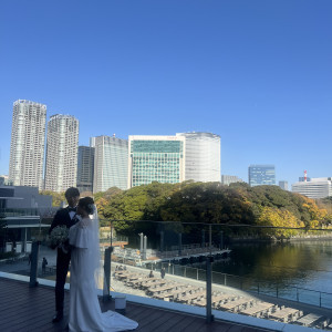 式前のフォトシューティング中|782857さんのSUD RESTAURANT TERAKOYA/テイクアンドギヴ・ニーズウェディングの写真(2597970)