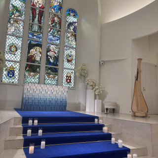 ハープが置いてあります