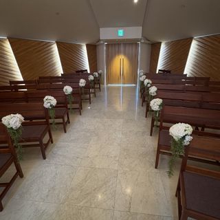 新郎新婦側から見たチャペル