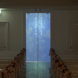 チャペルで両親はの感謝を伝えられます