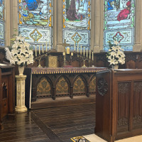 当日誓いの紙を書く