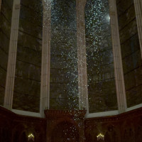 暗くなった演出のチャペル