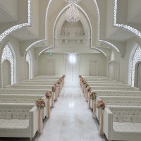 新郎新婦の席から見たチャペル