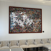 待合室、絵などもこだわってました