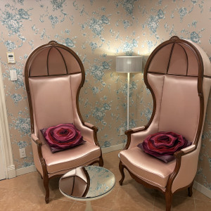 チャペル横にある新郎新婦の控室がも可愛かったです。|782882さんのアヴァンセ リアン 東京 （AVANCER LIEN TOKYO）の写真(2630912)