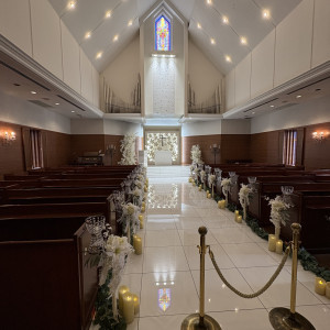 チャペル内|782882さんのウェディングスホテル・ベルクラシック東京の写真(2605305)