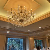 披露宴会場から緑が見えた