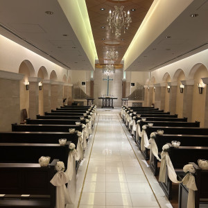 バージンロードは長めです|782898さんのホテルニューオータニの写真(2598340)