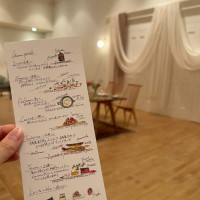 手書きのメニュー表をお願いしました