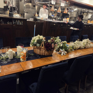 キッチンが見えるタイプでレストラン感があります。